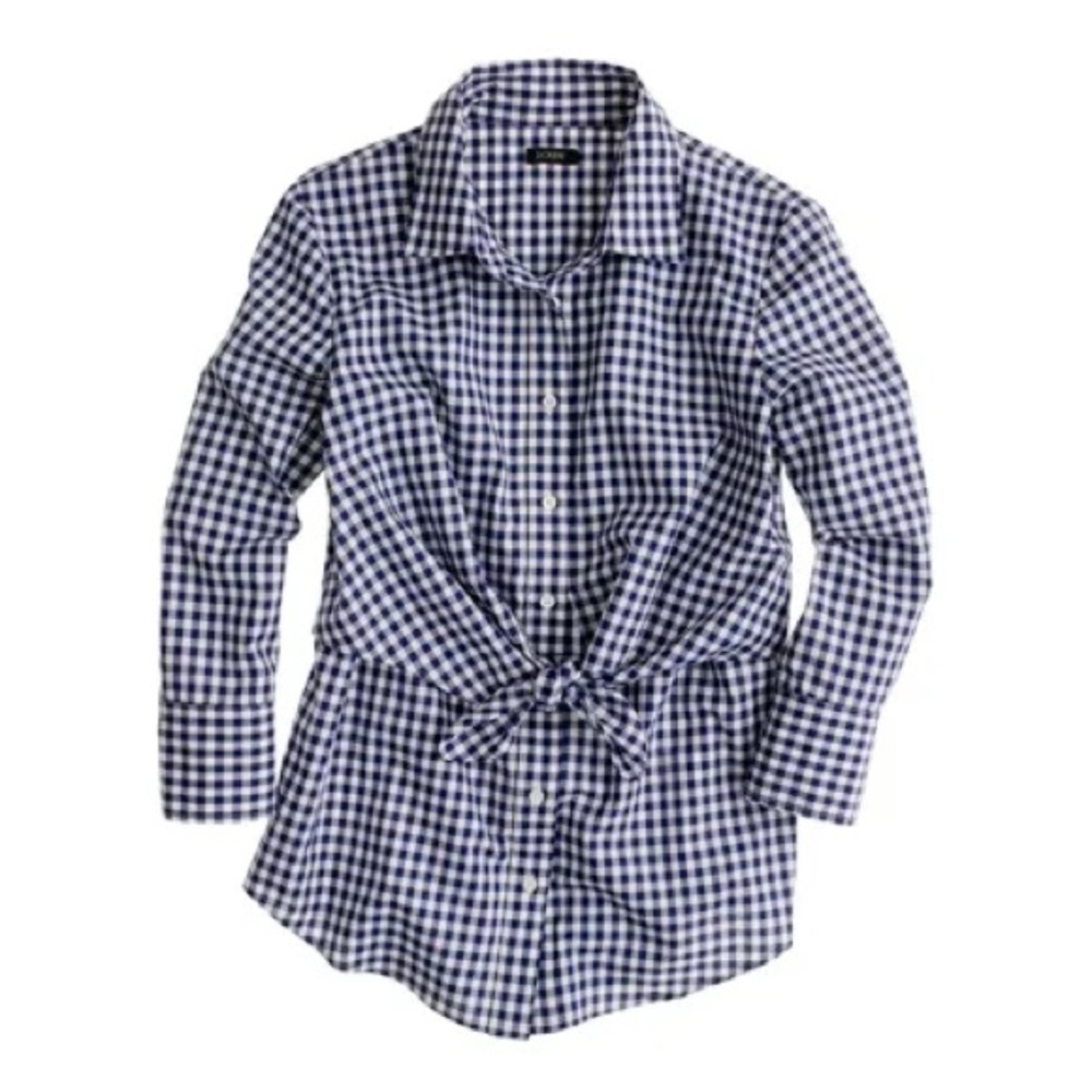 Altuzarra X J.Crew Odette Gingham Top